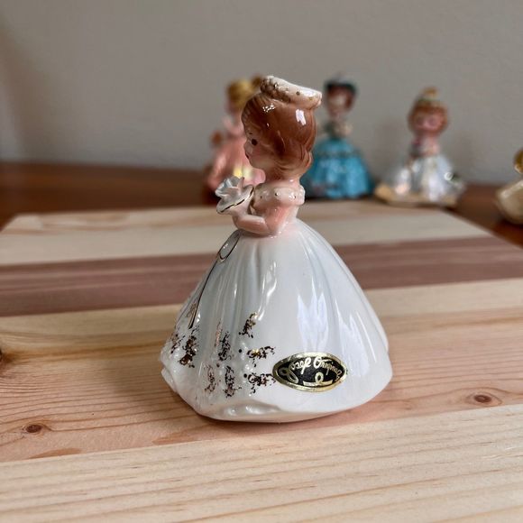 Vintage Josef Originals Bride Wedding Flower Girl Figurine, Communion Figurine - Picture 2 of 8